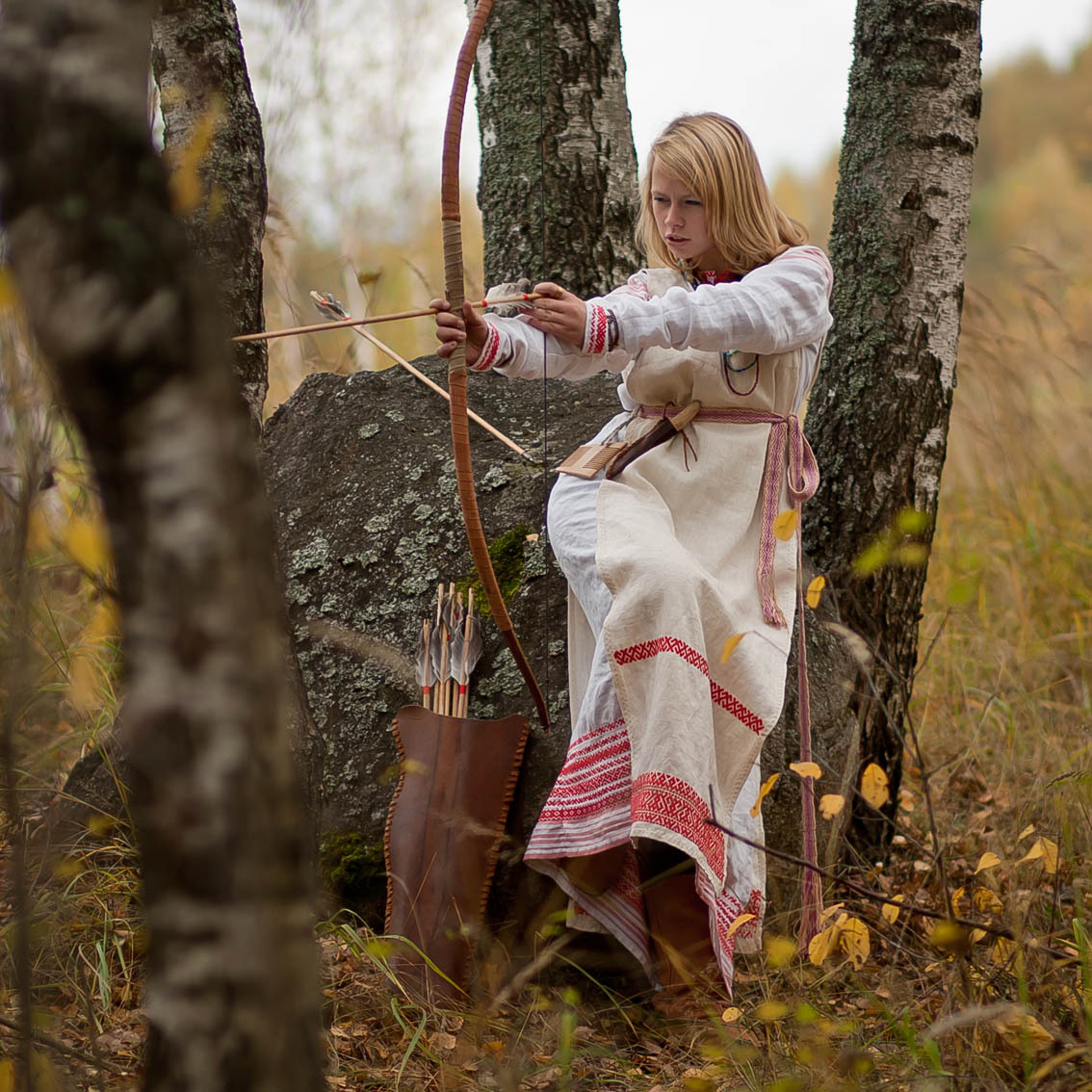 Sexy photo Girls in Slavic costumes in Bekasi